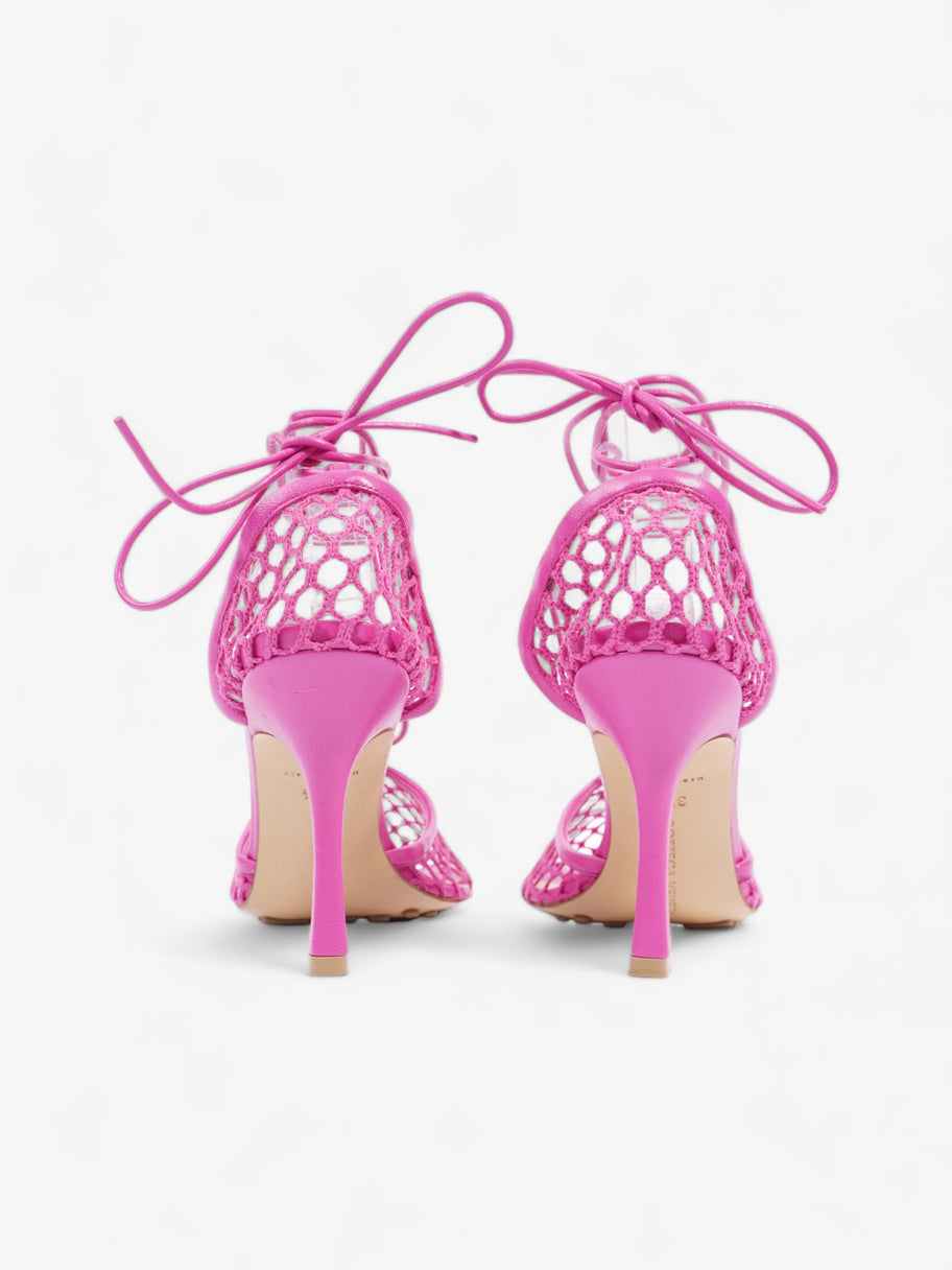 Bottega Veneta Lace Up Pumps 80 Pink Mesh EU 37.5 UK 4.5 Image 6