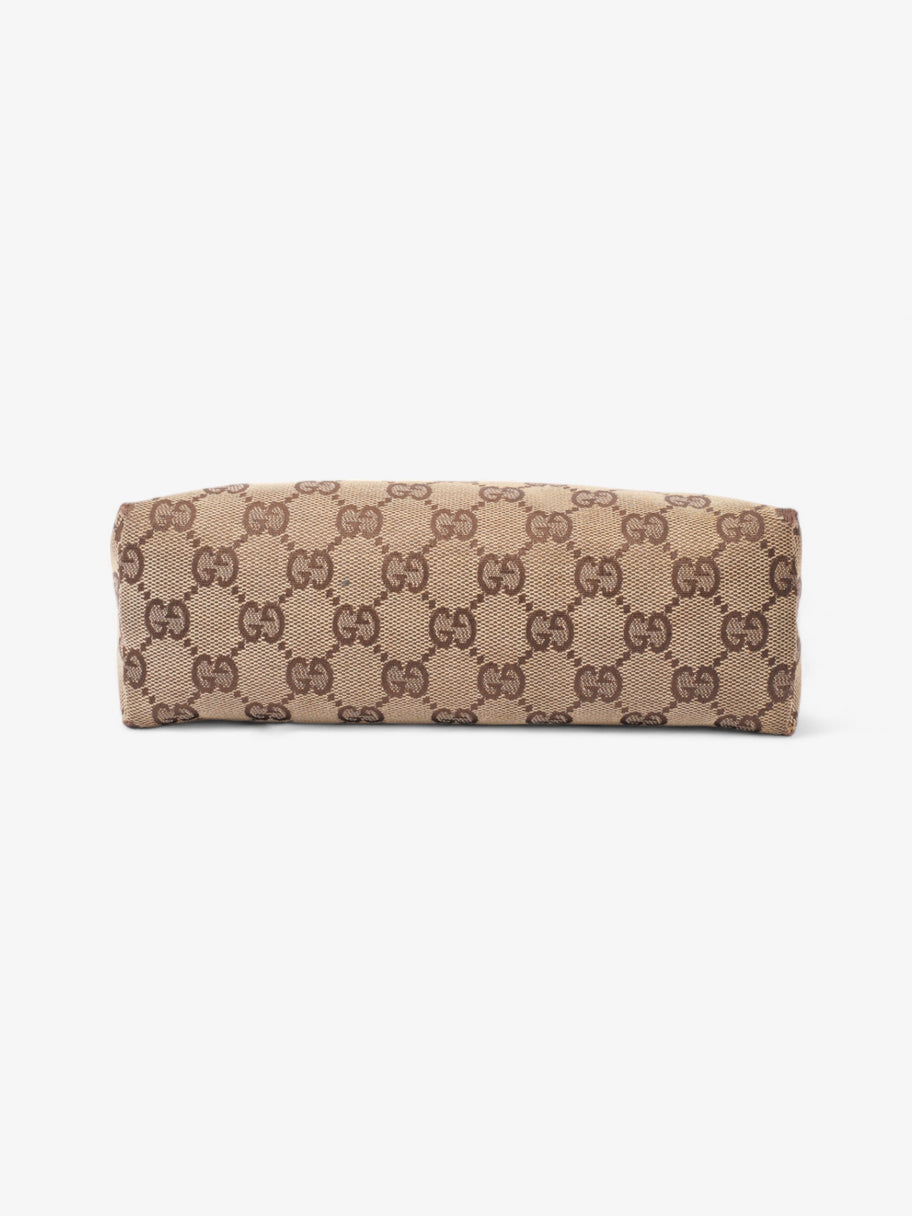 Gucci GG Pochette GG Supreme / Brown Coated Canvas Image 6