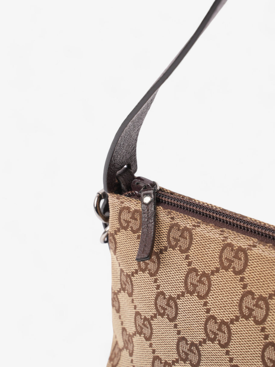 Gucci GG Pochette GG Supreme / Brown Coated Canvas Image 8