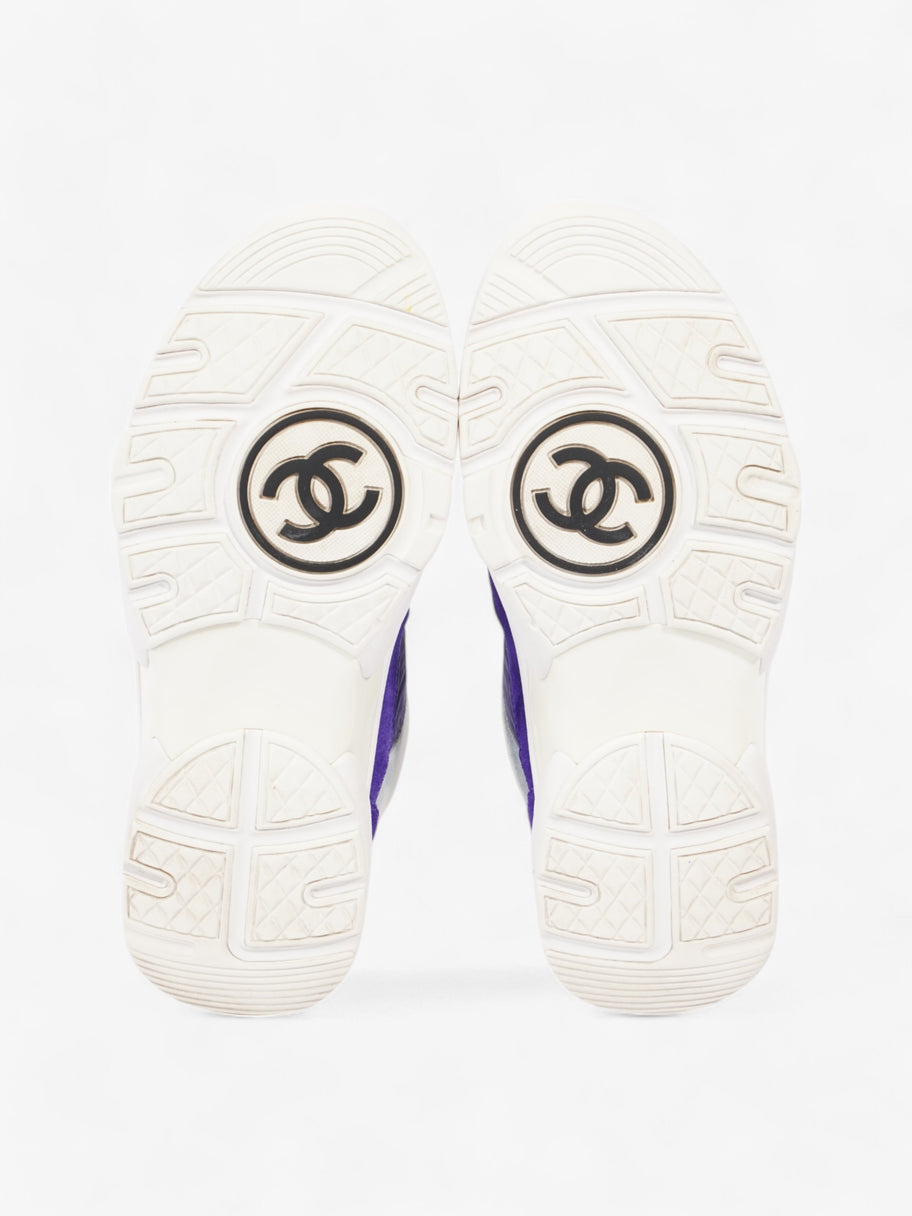 Chanel CC Logo Sneakers Blue / Navy / White Suede EU 37 UK 4 Image 7