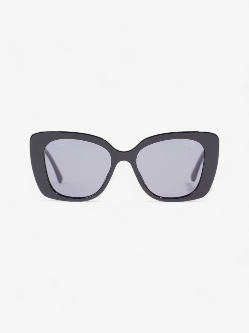  Chanel Square Sunglasses Black Acetate 140mm