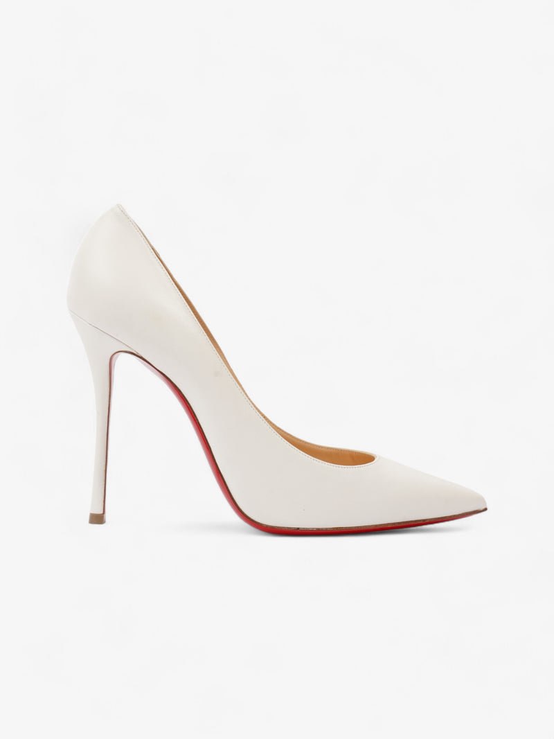  Christian Louboutin Corneille heels 100 White Leather EU 40 UK 7