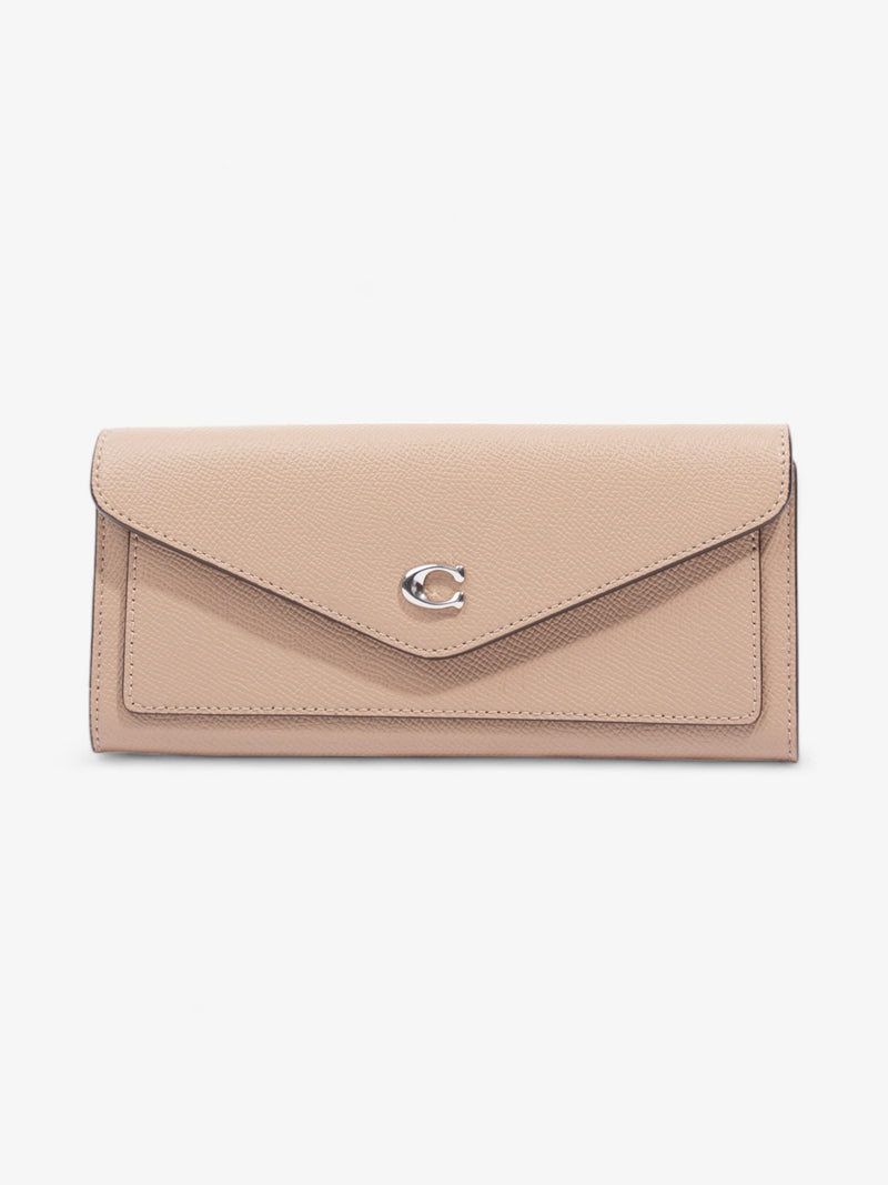  Coach Wyn Long Wallet Beige Leather