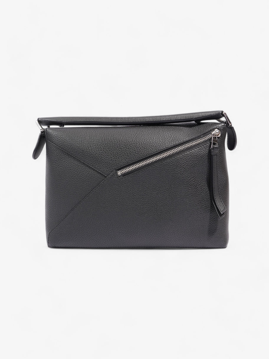 Loewe Puzzle Black Grained Leather Large Image 5