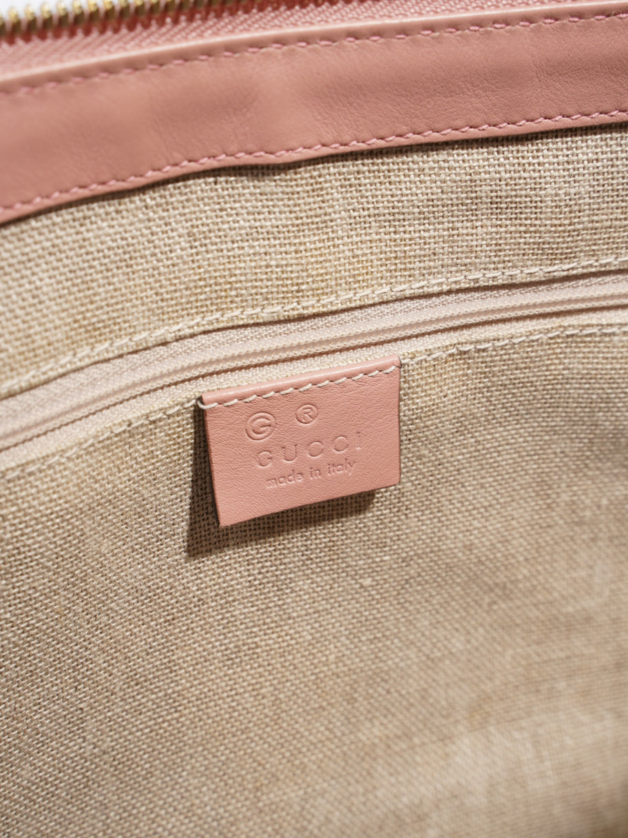 Gucci Microguccissima Tote Pink Leather Image 9