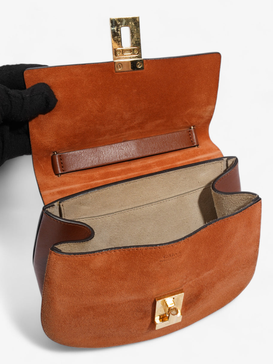 Chloe Drew Bag Brown / Orange Suede Image 7