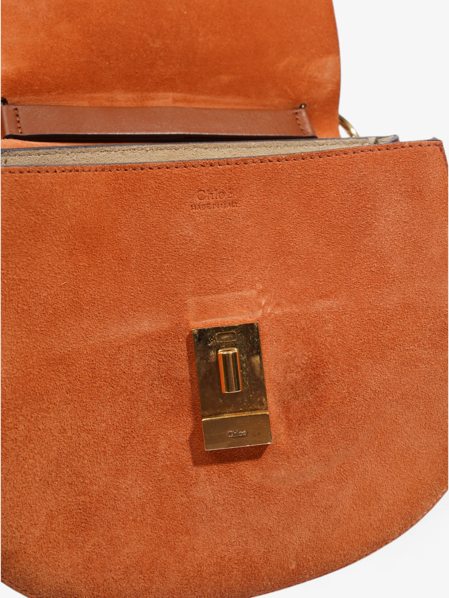 Chloe Drew Bag Brown / Orange Suede Image 9