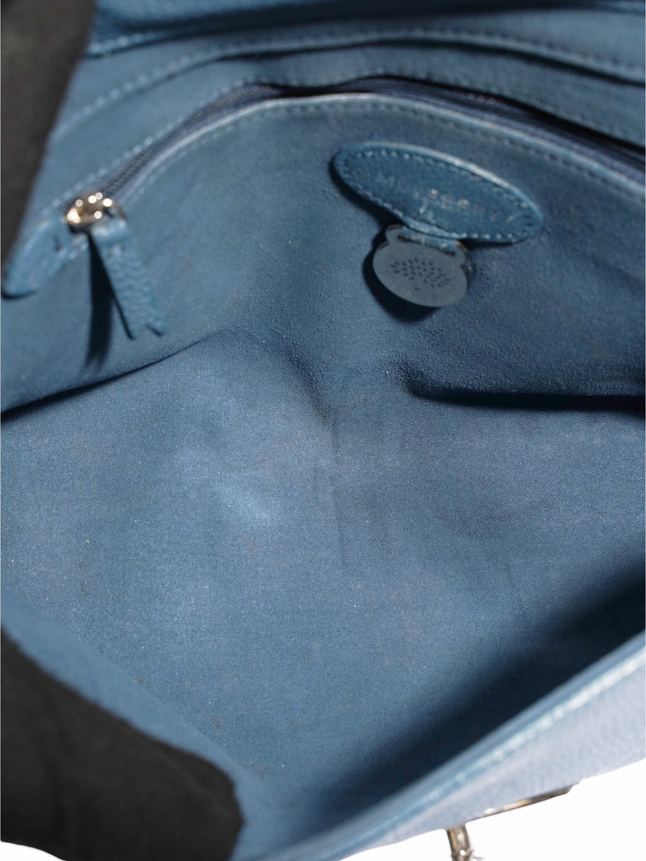 Mulberry Lily Petrol Blue Grained Leather Medium Image 11