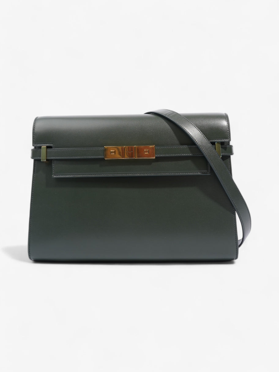 Saint Laurent Manhattan Dark Green Calfskin Leather Image 1