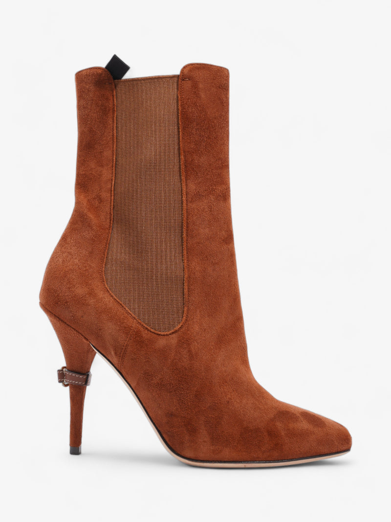  Burberry Kenley D-ring Boots 100 Brown Suede EU 40 UK 7