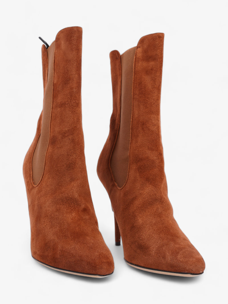  Burberry Kenley D-ring Boots 100 Brown Suede EU 40 UK 7