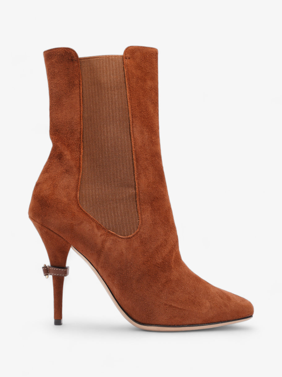 Burberry Kenley D-ring Boots 100 Brown Suede EU 40 UK 7 Image 4