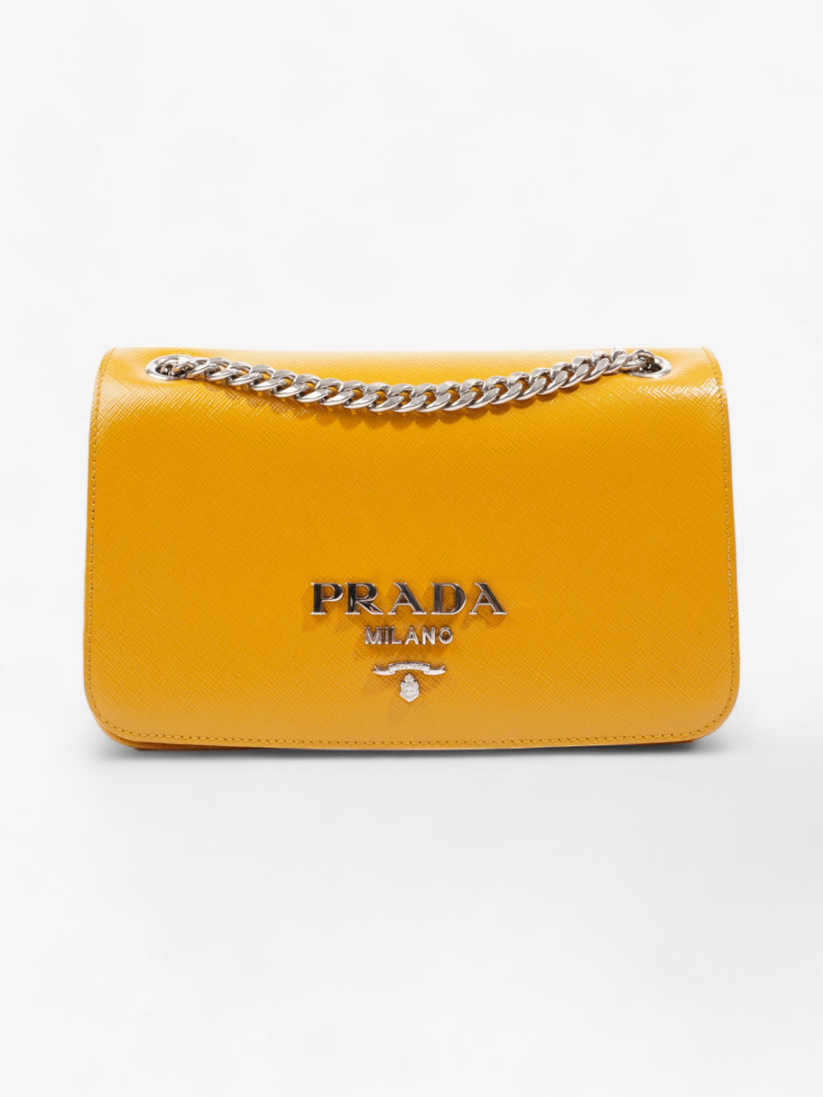 Prada Vernice Mustard Saffiano Leather Image 1