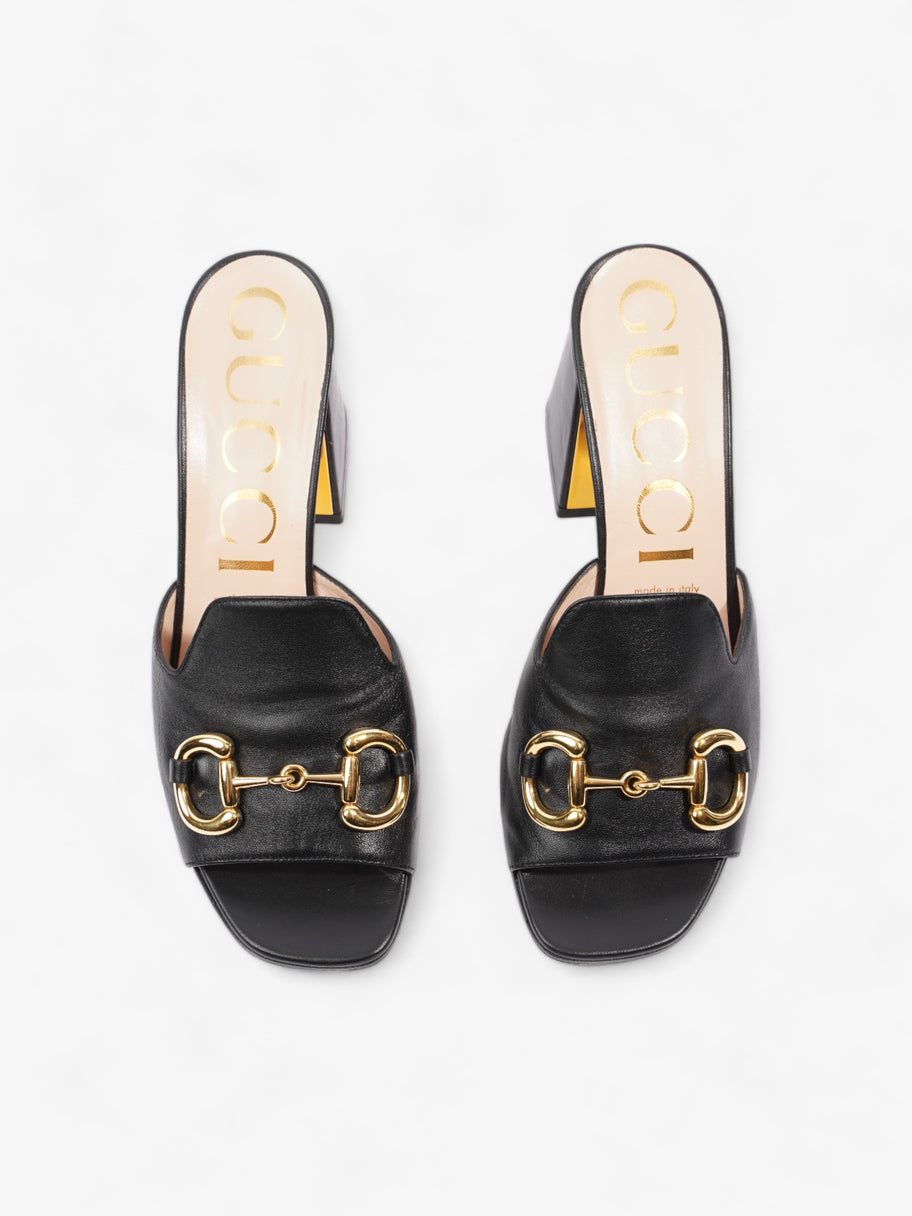 Gucci Horsebit Heeled Mules 80mm Black Leather EU 39 UK 6 Image 8