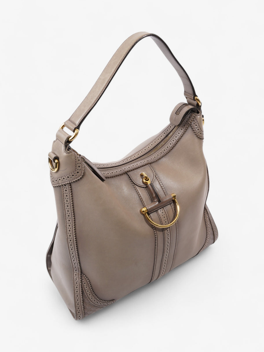 Gucci Hobo Bag Stone Grey Leather Image 7