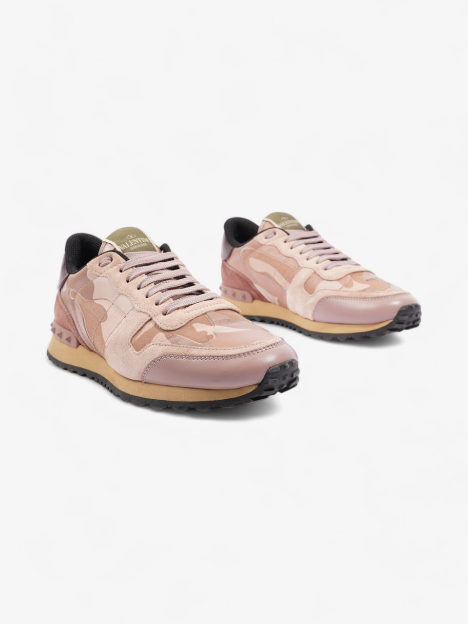 Valentino Rockrunner Sneakers Pink Camo / Maroon  Suede EU 39 UK 6 Image 2