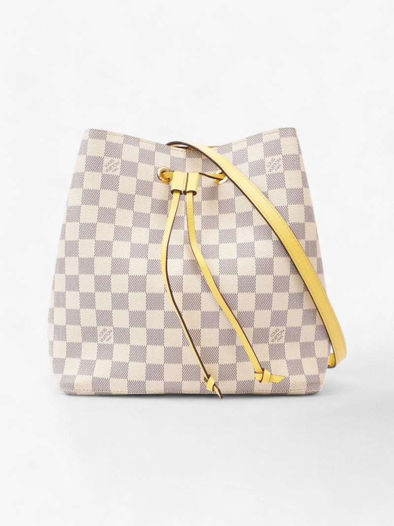  Louis Vuitton NeoNoe Damier Azur / Yellow Coated Canvas MM