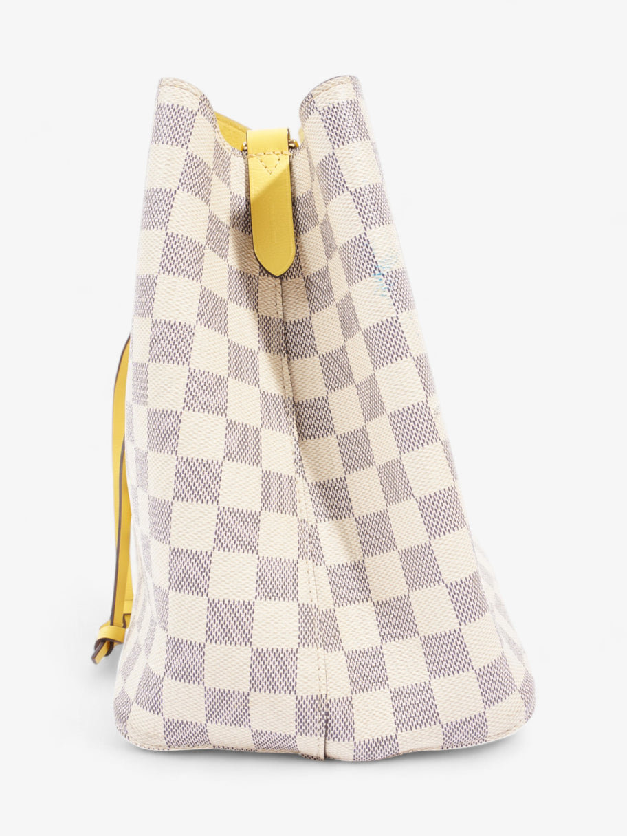 Louis Vuitton NeoNoe Damier Azur / Yellow Coated Canvas MM Image 3