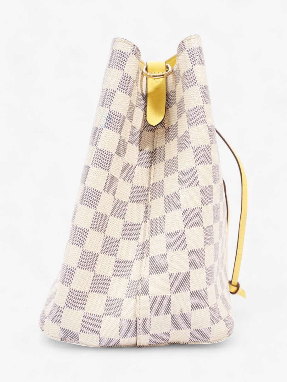 Louis Vuitton NeoNoe Damier Azur / Yellow Coated Canvas MM Image 5