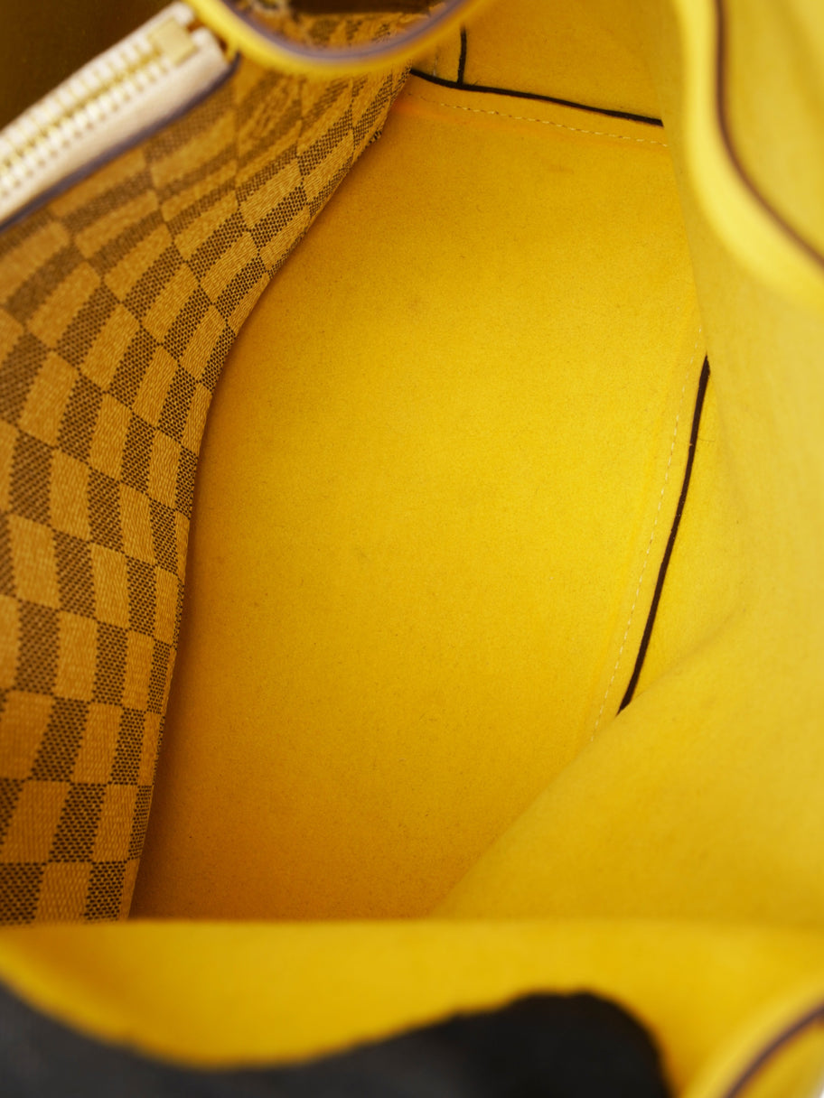 Louis Vuitton NeoNoe Damier Azur / Yellow Coated Canvas MM Image 8