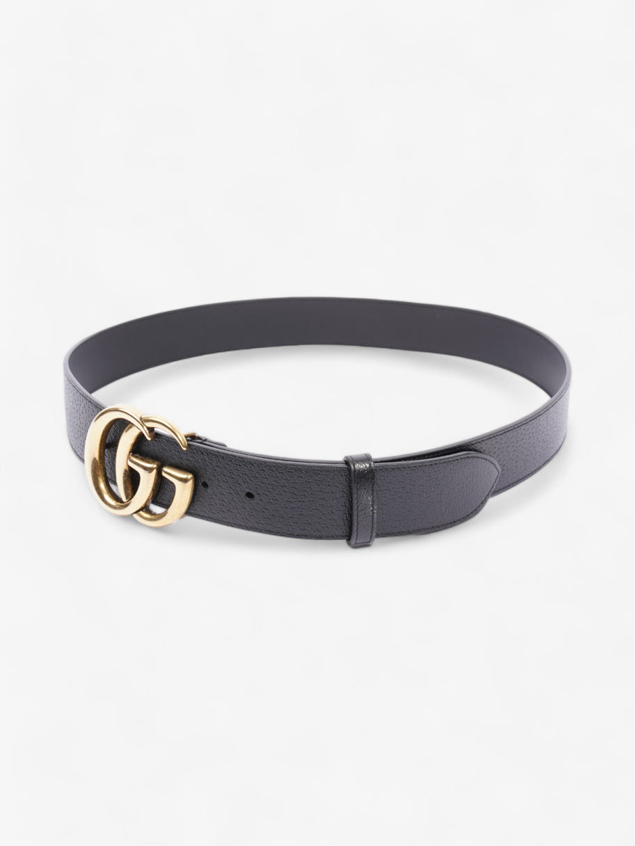 Gucci GG Marmont Belt Black / Gold Leather 100cm 40