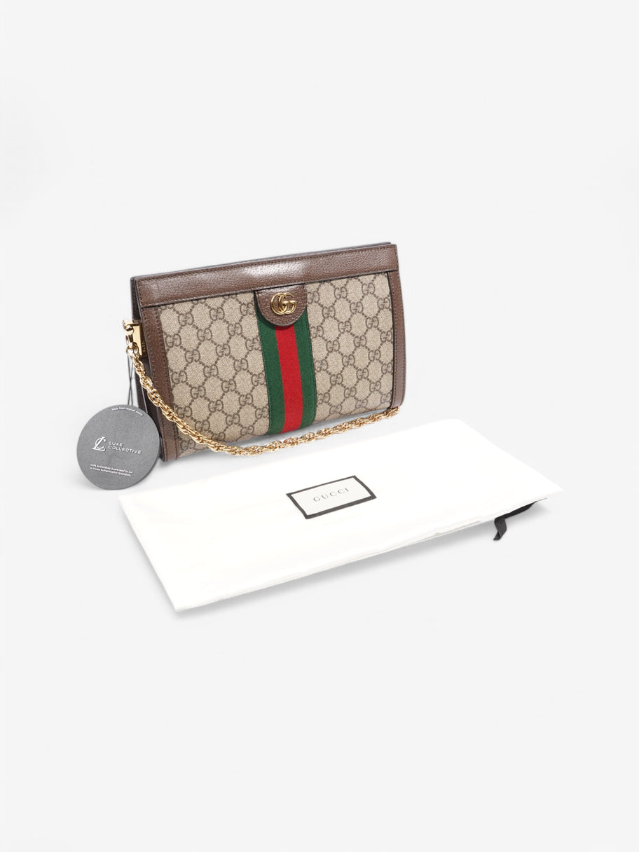 Gucci Ophidia Beige  / Green / Red Coated Canvas Small Image 10