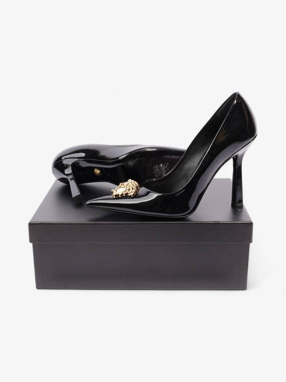 Versace Medusa Aevitas Heels 100 Black / Gold Patent Leather EU 40 UK 7 Image 10