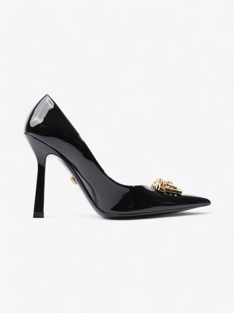 Versace Medusa Aevitas Heels 100 Black / Gold Patent Leather EU 40 UK 7 Image 4