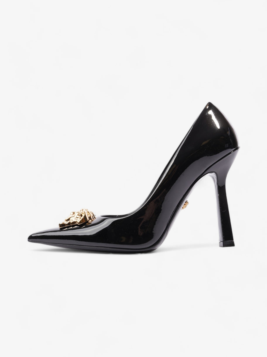 Versace Medusa Aevitas Heels 100 Black / Gold Patent Leather EU 40 UK 7 Image 5