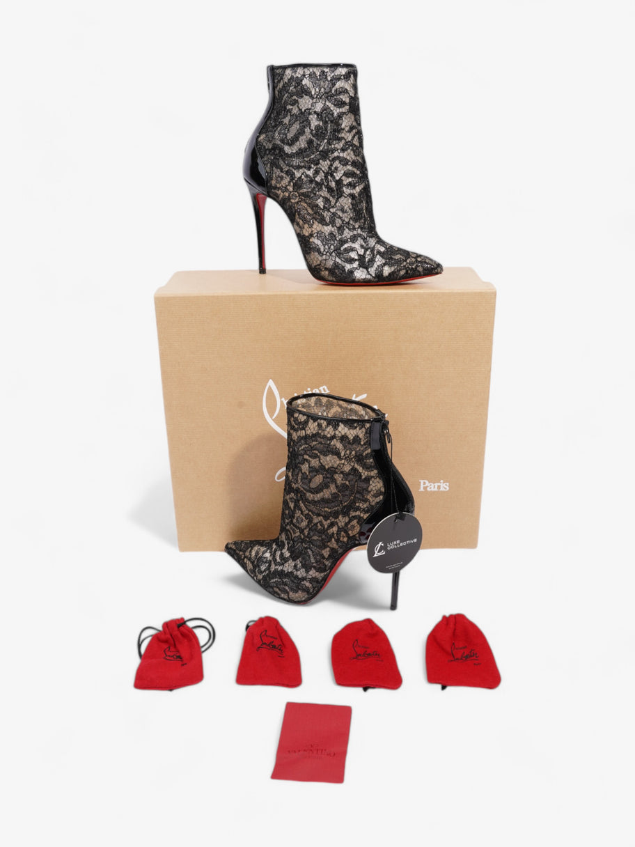 Christian Louboutin Psybootie  100 Black Lace EU 36 UK 3 Image 10