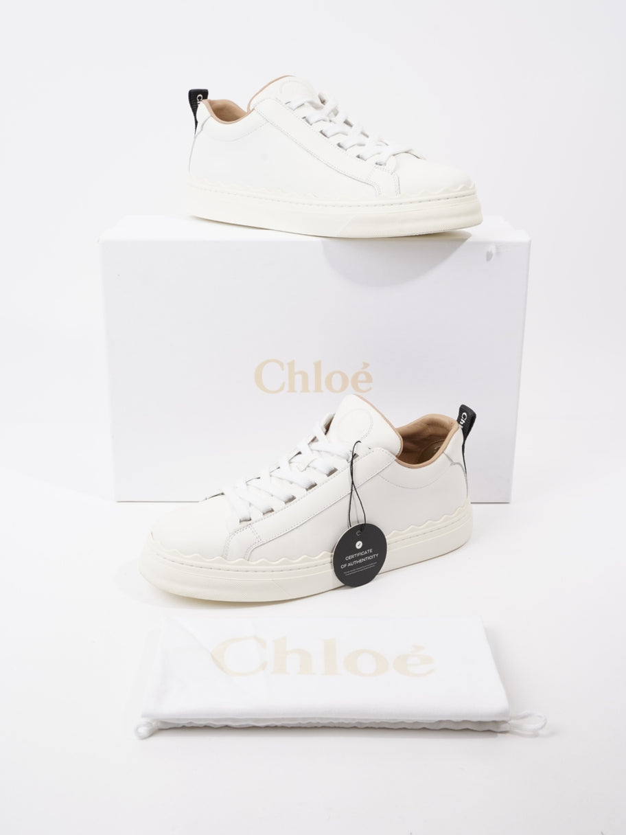 Chloe Lauren Sneakers White / Black Leather EU 39 UK 6 Image 11