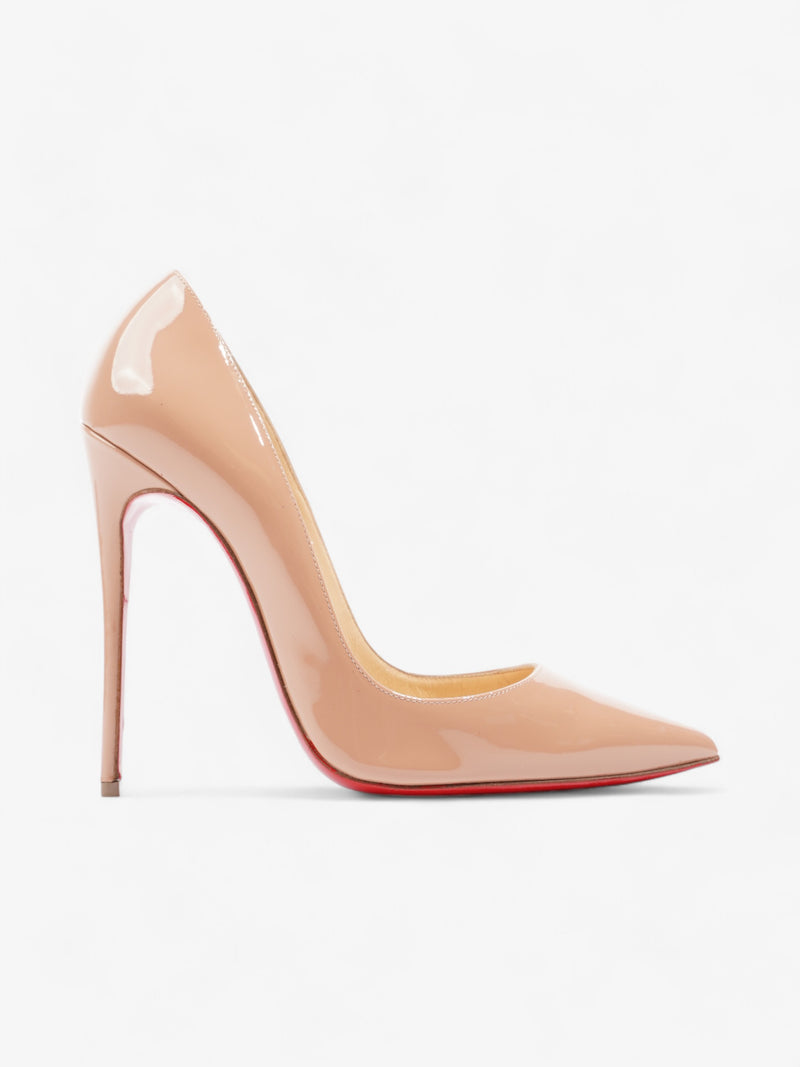  Christian Louboutin So Kate 120mm Nude Patent Leather EU 38 UK 5