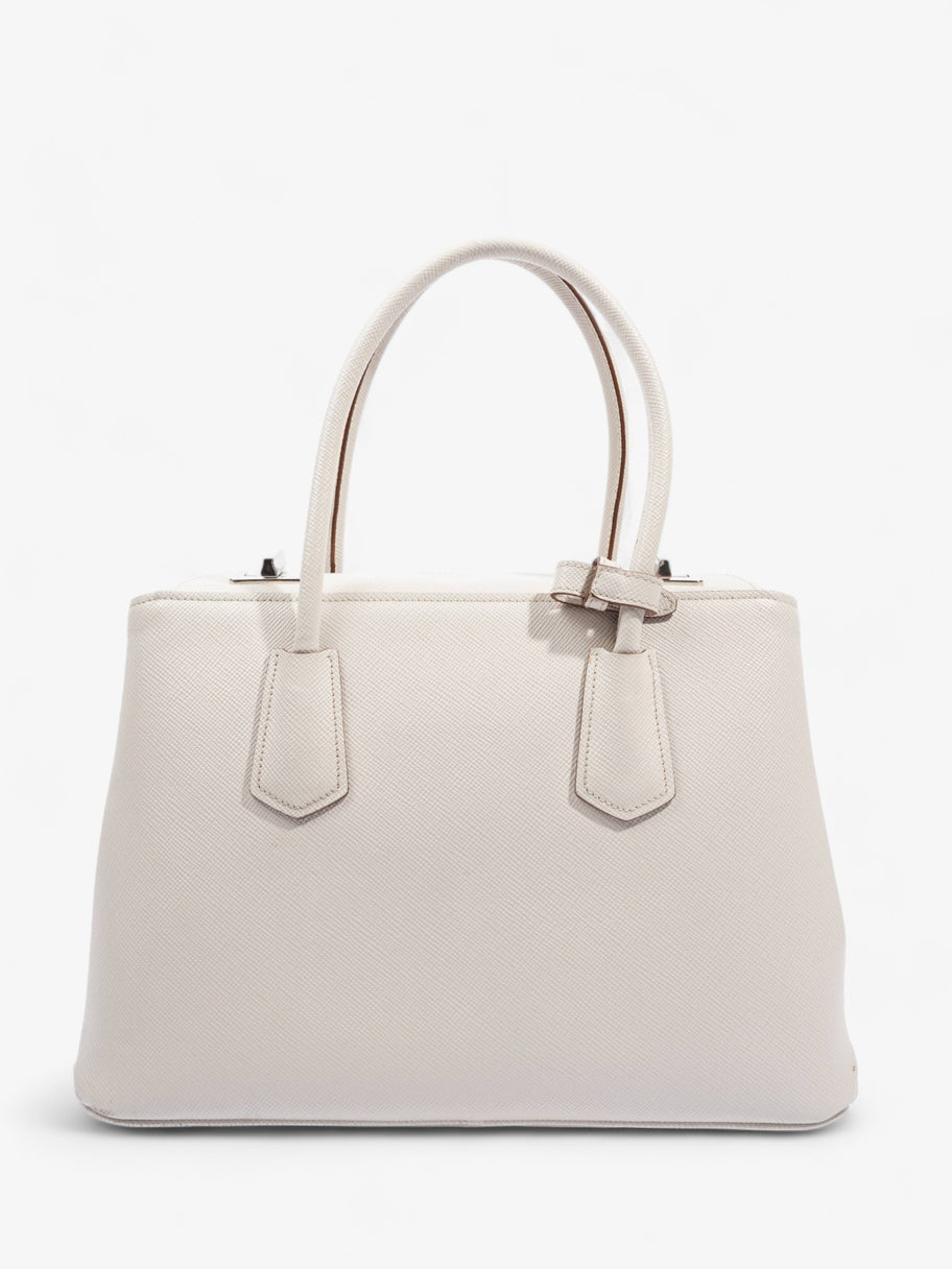 Turnlock Twin Tote Cream Saffiano Leather Image 5