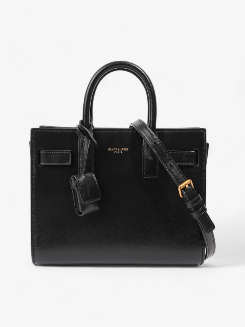  Saint Laurent Sac De Jour Black Calfskin Leather Nano