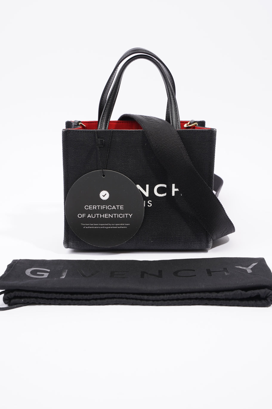 Mini G Tote Black Canvas Image 12