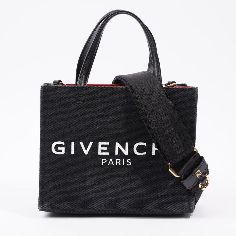  Mini G Tote Black Canvas