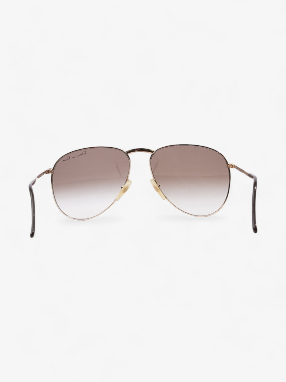 Christian Dior Monsieur Sunglasses Gold / Burgundy Acetate 135mm Image 3