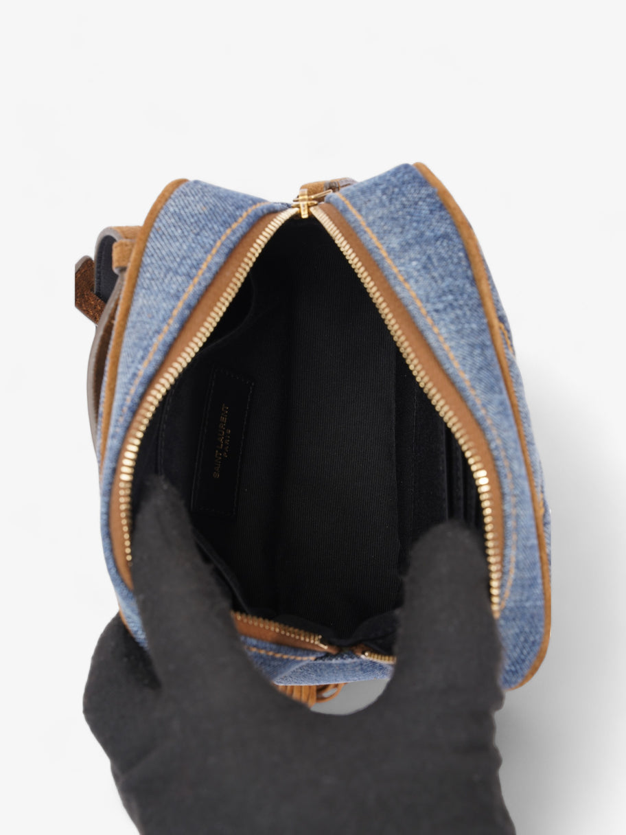 Lou Belt Bag Denim / Brown Denim Image 6