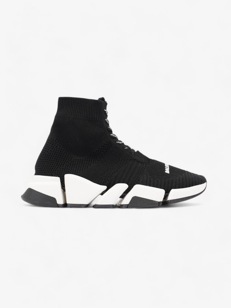  Balenciaga Speed 2.0 Lace Up Black / White Cotton EU 39 UK 6