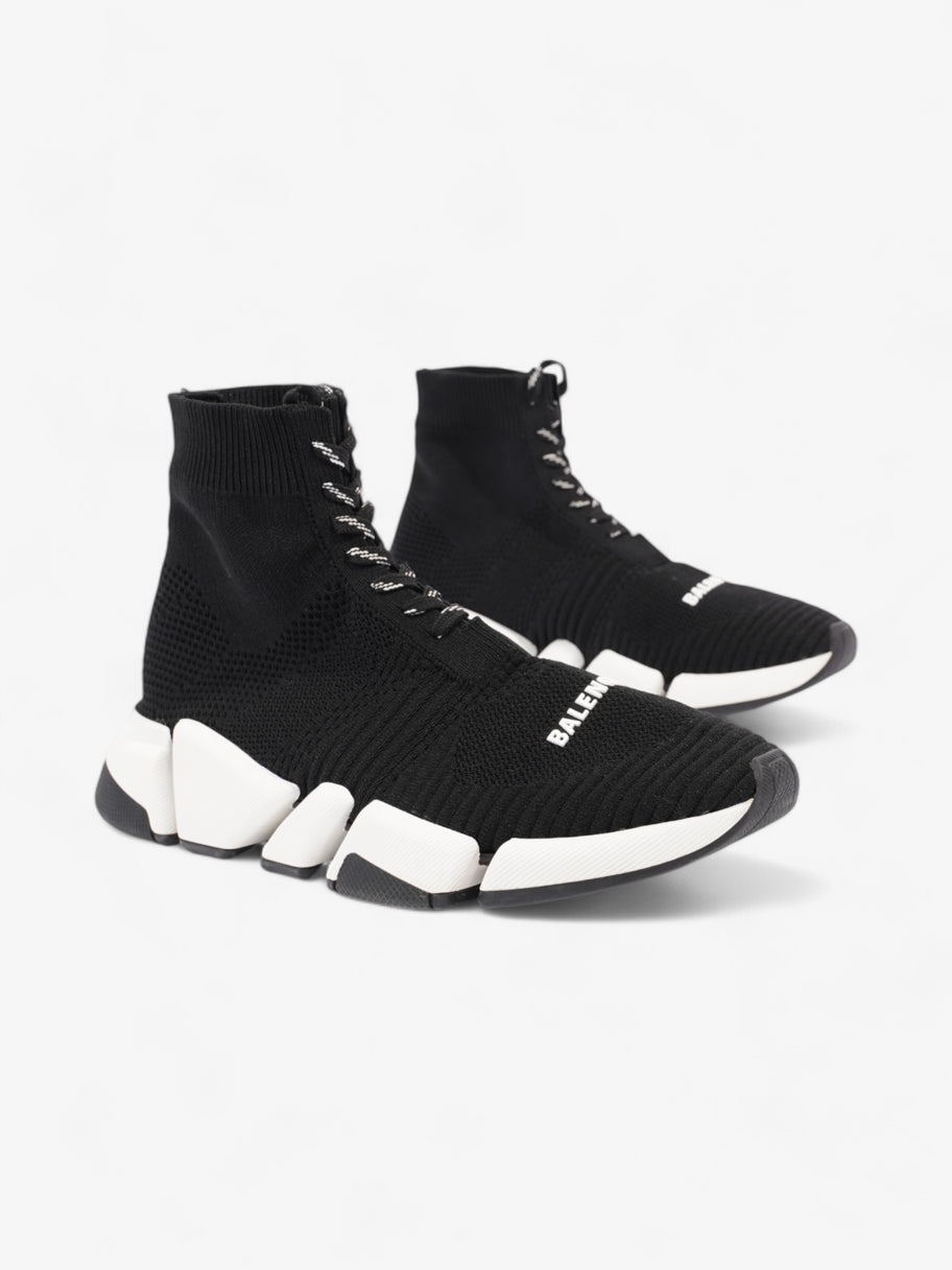 Balenciaga Speed 2.0 Lace Up Black / White Cotton EU 39 UK 6 Image 2