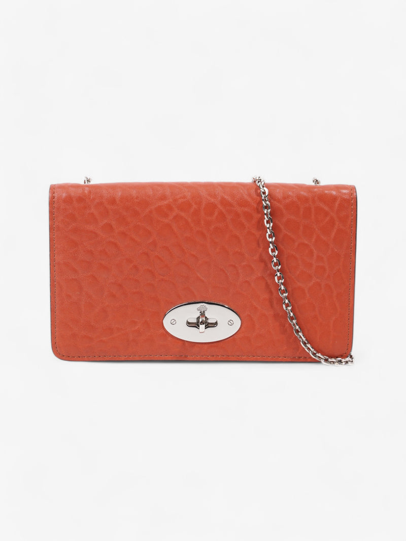  Mulberry Bayswater Clutch Wallet Burnt Orange Leather