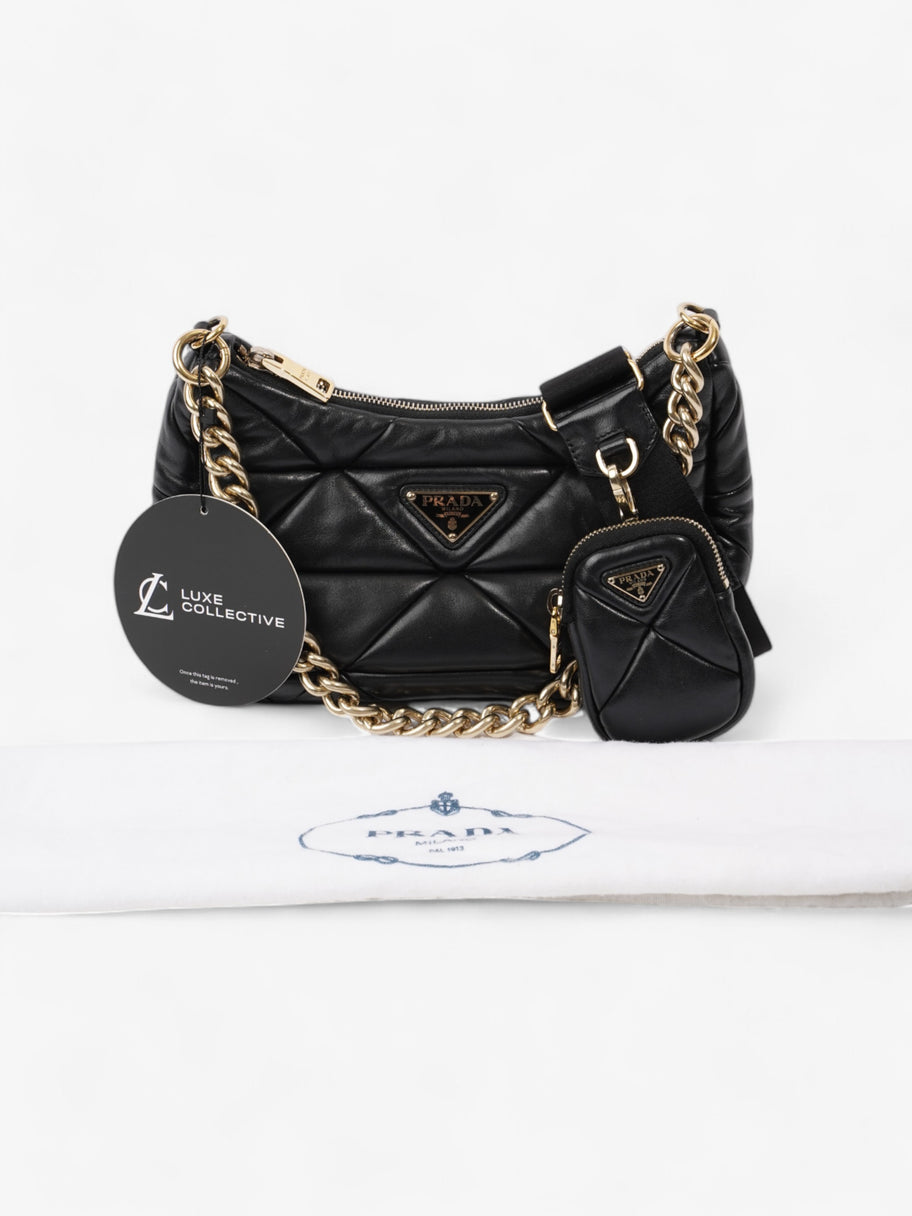 Prada System Padded Bag Black Leather Image 10