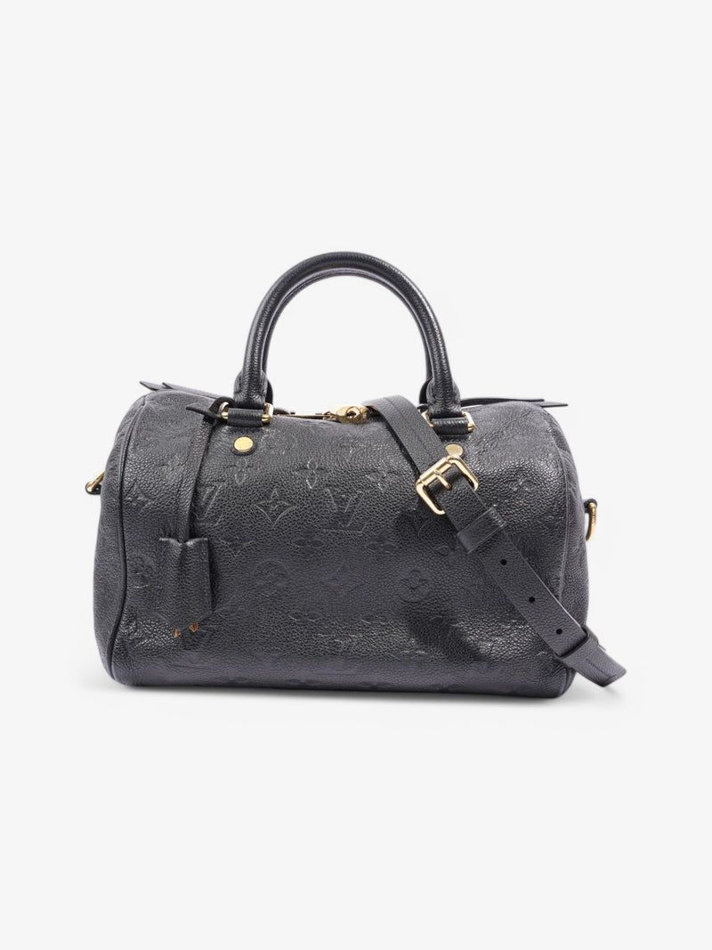  Louis Vuitton Speedy Bandouliere Black Empreinte Leather 25