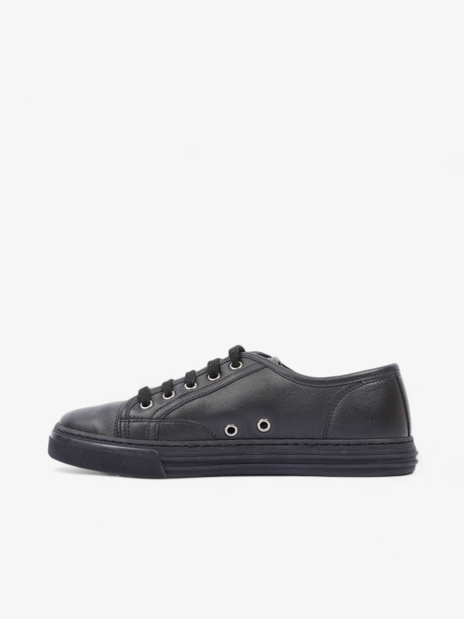 Gucci Low Top Sneaker Black Leather EU 39 UK 5 Image 3