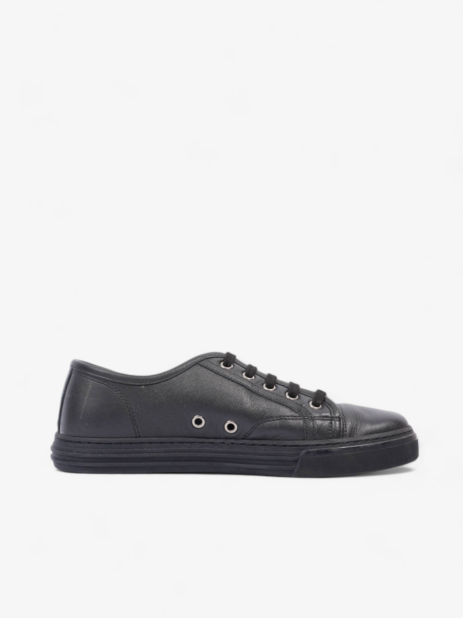 Gucci Low Top Sneaker Black Leather EU 39 UK 5 Image 4