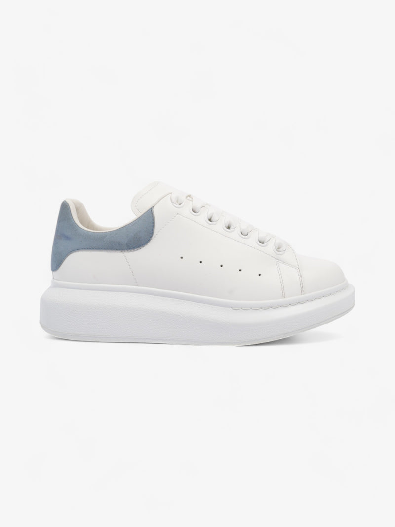  Alexander McQueen Oversized White / Light Blue Leather EU 38.5 UK 5.5