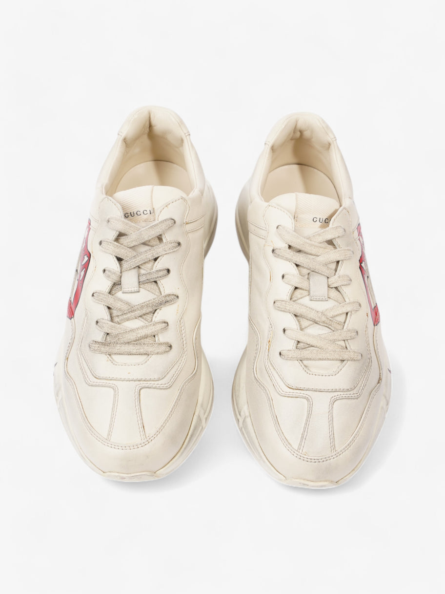 Gucci Rhyton 'Lips' Sneakers Beige  / Red / Black Leather EU 41.5 UK 7.5 Image 19