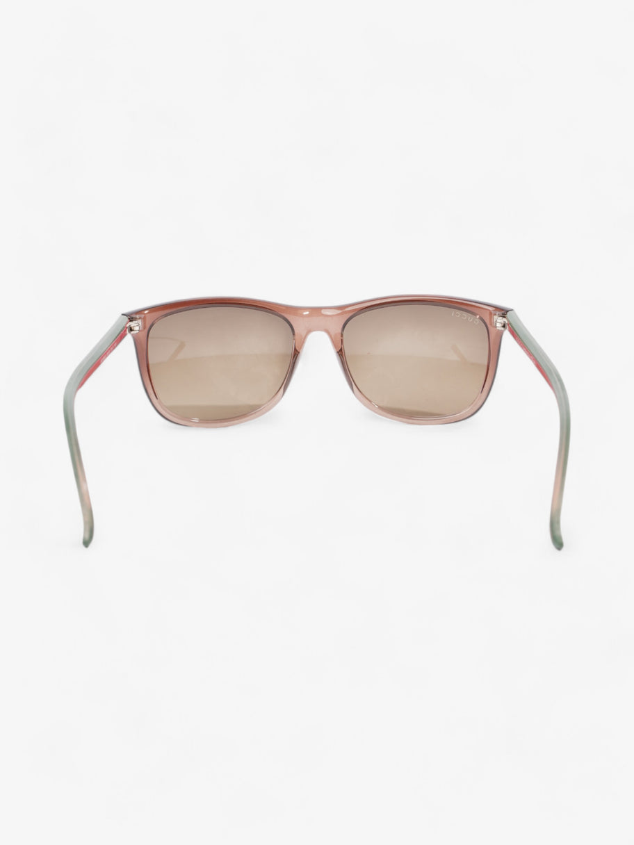 Gucci Web Sunglasses Brown / Red / Green Acetate 145mm Image 3