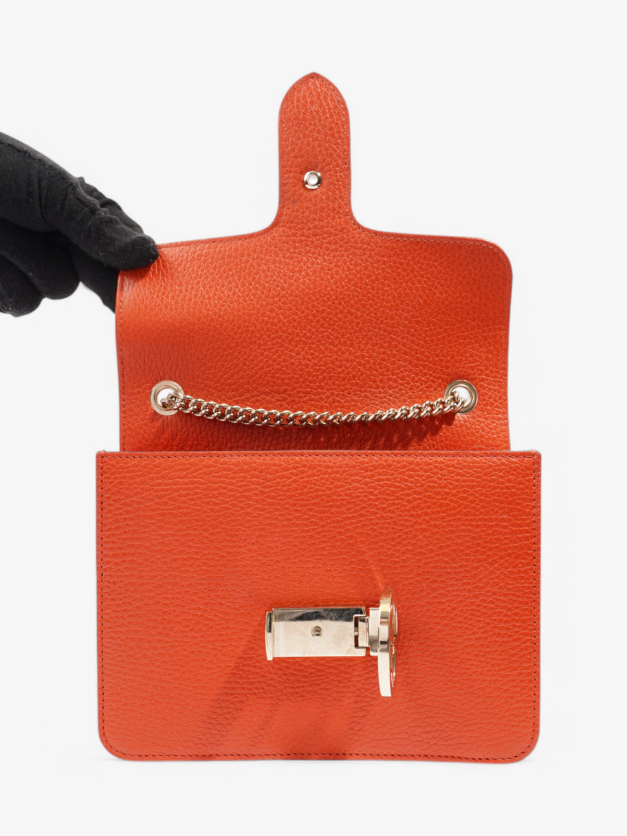 Gucci Interlocking G Orange Leather Image 7