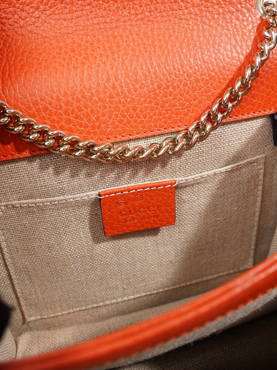 Gucci Interlocking G Orange Leather Image 9